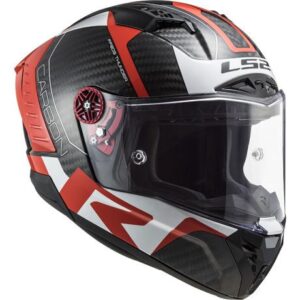 LS2 THUNDER C RACING1 RED WHITE -  før 4.199