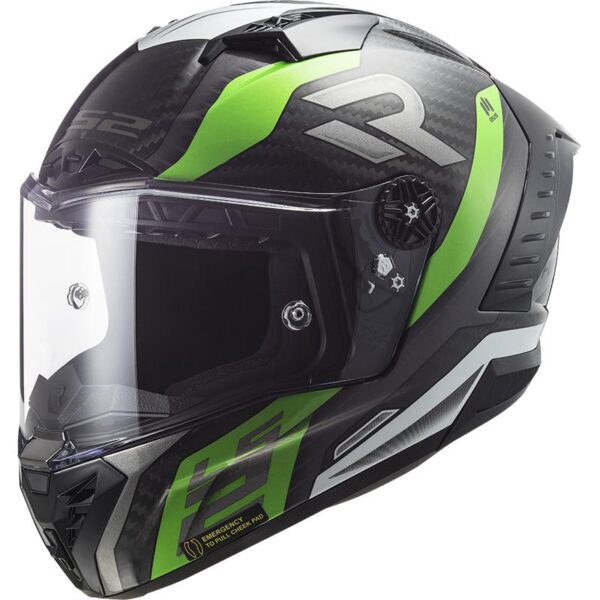 LS2 Thunder Supra Green White - FØR 4199